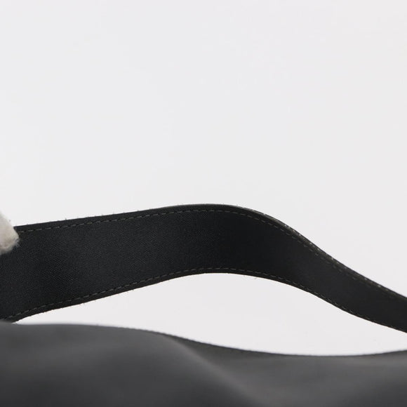 CHANEL Sports Shoulder Bag Nylon Gray Silver CC Auth hk3104