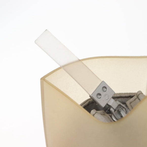 CHANEL Hand Bag rubber Gray CC Auth hk3106