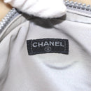 CHANEL Hand Bag rubber Gray CC Auth hk3106-15