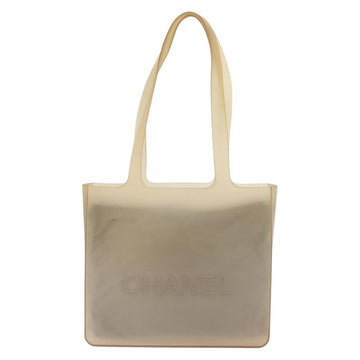 CHANEL Hand Bag rubber Gray CC Auth hk3106 - 0