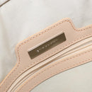 BURBERRY Tote Bag Canvas Ivory Silver Auth hk3108-18