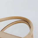 BURBERRY Tote Bag Canvas Ivory Silver Auth hk3108-8