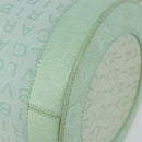 BVLGARI Logo mania Shoulder Bag Canvas Leather Green Emerald Auth hk3109-15