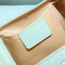 BVLGARI Logo mania Shoulder Bag Canvas Leather Green Emerald Auth hk3109-18