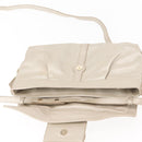 BVLGARI Chandra Shoulder Bag Leather Silver Gold Auth hk3110-9