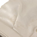BVLGARI Chandra Shoulder Bag Leather Silver Gold Auth hk3110-10