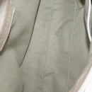 BVLGARI Chandra Shoulder Bag Leather Silver Gold Auth hk3110-11