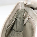 BVLGARI Chandra Shoulder Bag Leather Silver Gold Auth hk3110-21