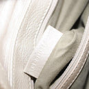 BVLGARI Chandra Shoulder Bag Leather Silver Gold Auth hk3110-12