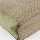 CELINE Macadam Canvas Hand Bag PVC Leather Beige Gold Auth hk3111-16