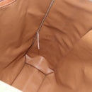 CELINE Macadam Canvas Hand Bag PVC Leather Beige Gold Auth hk3111-19