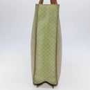 CELINE Macadam Canvas Hand Bag PVC Leather Beige Gold Auth hk3111-3