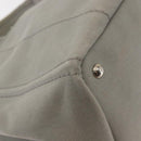PRADA Canapa MM Hand Bag Canvas Gray Silver Auth hk3116-15