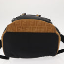 FENDI Zucca Canvas Backpack Black Silver Auth hk3119-5