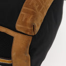 FENDI Zucca Canvas Backpack Black Silver Auth hk3119-10