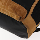 FENDI Zucca Canvas Backpack Black Silver Auth hk3119-15