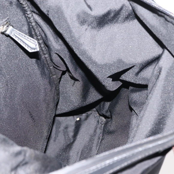 FENDI Zucca Canvas Backpack Black Silver Auth hk3119