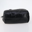 CHANEL Sports Boston Bag PVC Canvas Black Silver CC Auth hk3120-6