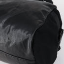 CHANEL Sports Boston Bag PVC Canvas Black Silver CC Auth hk3120-14