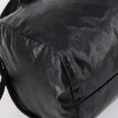 CHANEL Sports Boston Bag PVC Canvas Black Silver CC Auth hk3120-15