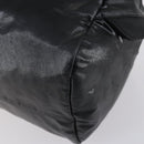 CHANEL Sports Boston Bag PVC Canvas Black Silver CC Auth hk3120-16