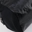 CHANEL Sports Boston Bag PVC Canvas Black Silver CC Auth hk3120-17