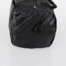 CHANEL Sports Boston Bag PVC Canvas Black Silver CC Auth hk3120-3