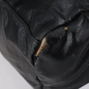 CHANEL Sports Boston Bag PVC Canvas Black Silver CC Auth hk3120-4