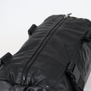 CHANEL Sports Boston Bag PVC Canvas Black Silver CC Auth hk3120-7