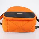 GUCCI Backpack Nylon Orange Silver Auth hk3123-5