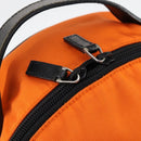 GUCCI Backpack Nylon Orange Silver Auth hk3123-19