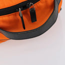 GUCCI Backpack Nylon Orange Silver Auth hk3123-7