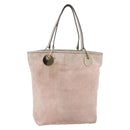 GUCCI GG Canvas Tote Bag Pink Gold 120836 Auth hk3124-1