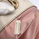 GUCCI GG Canvas Tote Bag Pink Gold 120836 Auth hk3124-18