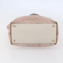 GUCCI GG Canvas Tote Bag Pink Gold 120836 Auth hk3124-5