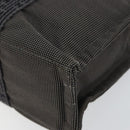 HERMES Her Line PM Tote Bag Canvas Gray Auth hk3125-9