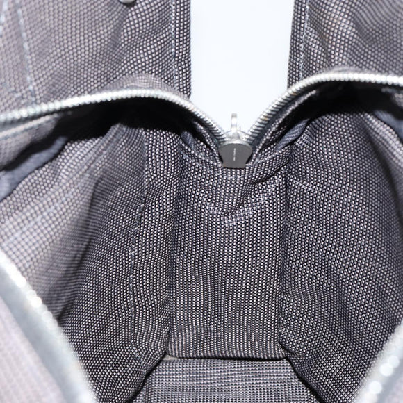 HERMES Her Line PM Tote Bag Canvas Gray Auth hk3125
