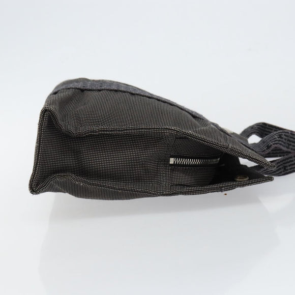 HERMES Her Line PM Tote Bag Canvas Gray Auth hk3125