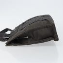 HERMES Her Line PM Tote Bag Canvas Gray Auth hk3125-4