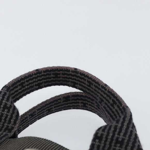 HERMES Her Line PM Tote Bag Canvas Gray Auth hk3125