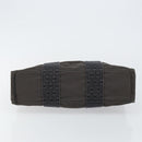 HERMES Her Line PM Tote Bag Canvas Gray Auth hk3125-5