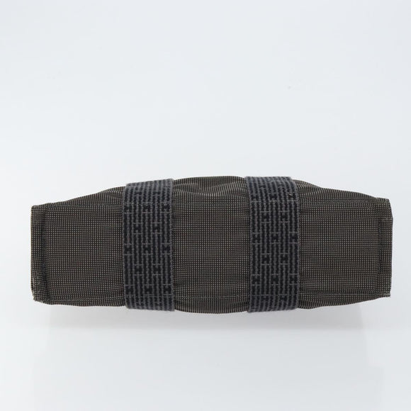 HERMES Her Line PM Tote Bag Canvas Gray Auth hk3125