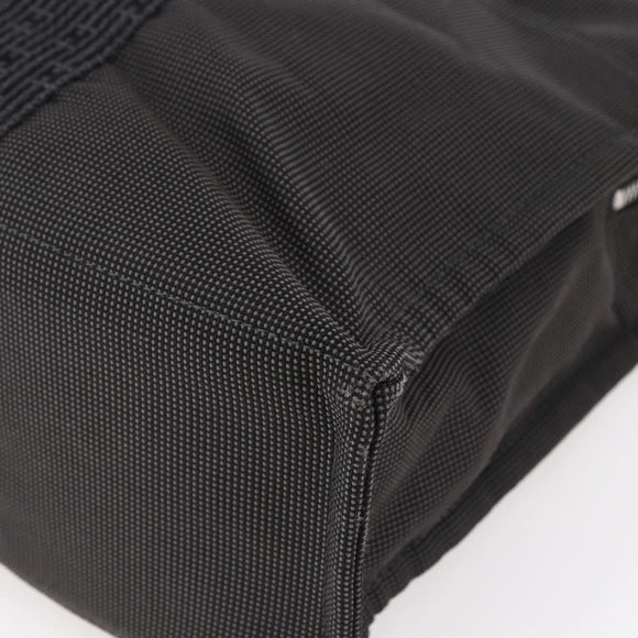 HERMES Her Line MM Hand Bag Canvas Gray Auth hk3126