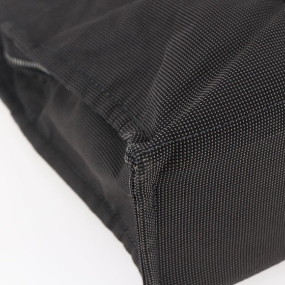 HERMES Her Line MM Hand Bag Canvas Gray Auth hk3126