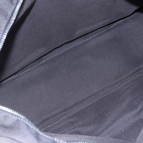 HERMES Her Line MM Hand Bag Canvas Gray Auth hk3126