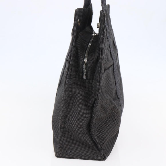 HERMES Her Line MM Hand Bag Canvas Gray Auth hk3126