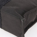 HERMES Her Line MM Hand Bag Canvas Gray Auth hk3127-10