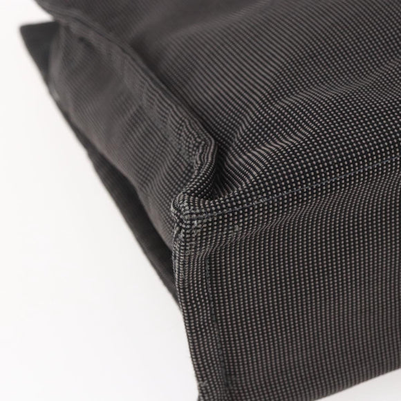 HERMES Her Line MM Hand Bag Canvas Gray Auth hk3127