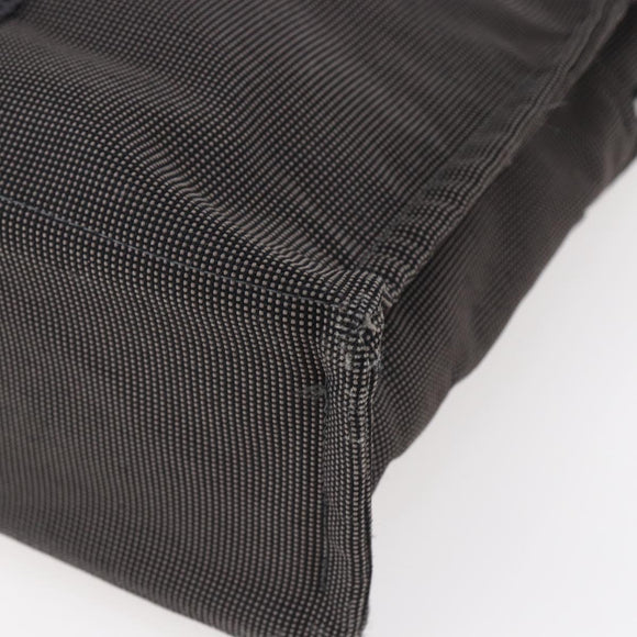 HERMES Her Line MM Hand Bag Canvas Gray Auth hk3127