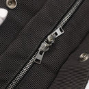 HERMES Her Line MM Hand Bag Canvas Gray Auth hk3127-14